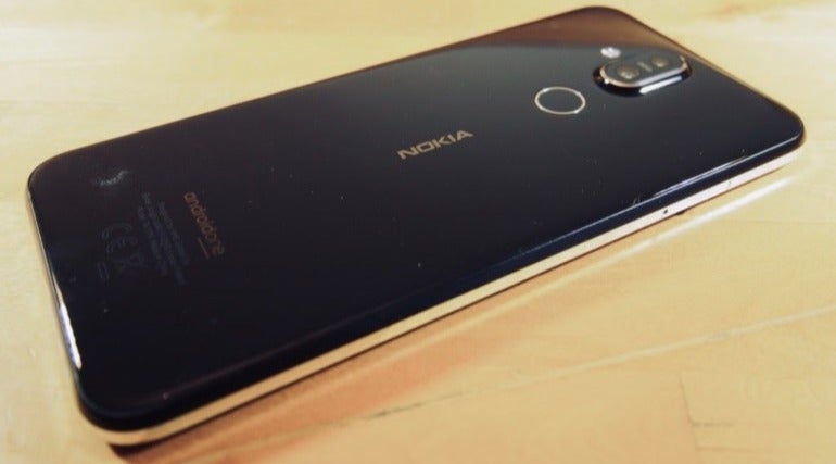 Nokia 8.1 black back 