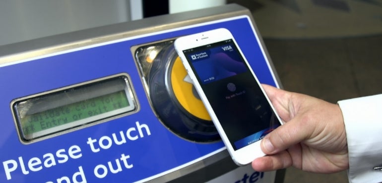Using smartphone as transport card