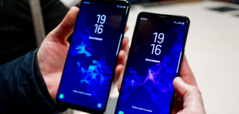 Samsung Galaxy S9 and S9 Plus hero size