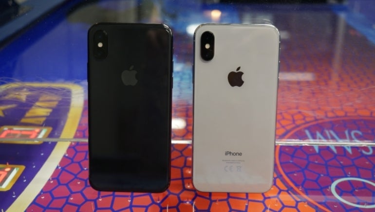 iPhone x rear view front on