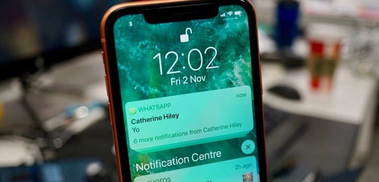 iPhone XR notifications