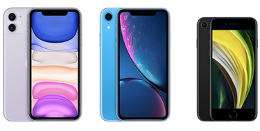 Apple iPhone SE vs iPhone 11 vs iPhone XR