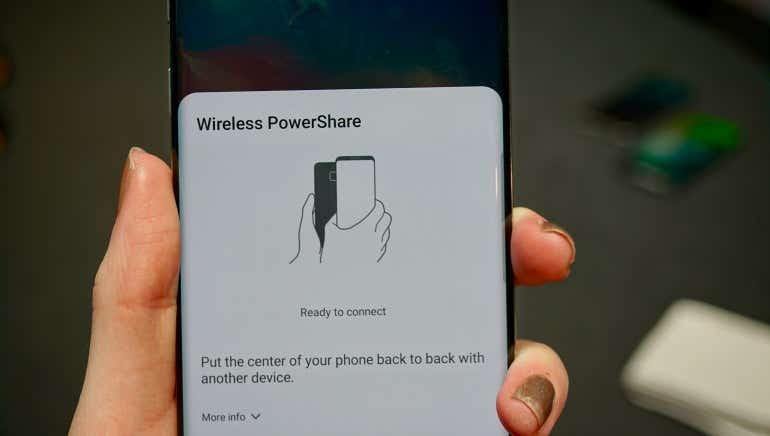 Samsung Galaxy S10 wireless powershare setup 1