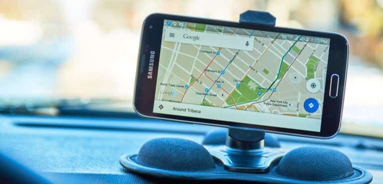 Google Maps car sat nav Samsung hero