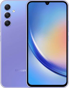 Galaxy A34 front and back