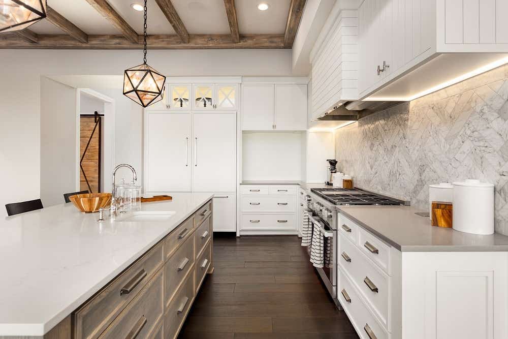 A dream kitchen like the one pictured could be one way to add value to your home. 