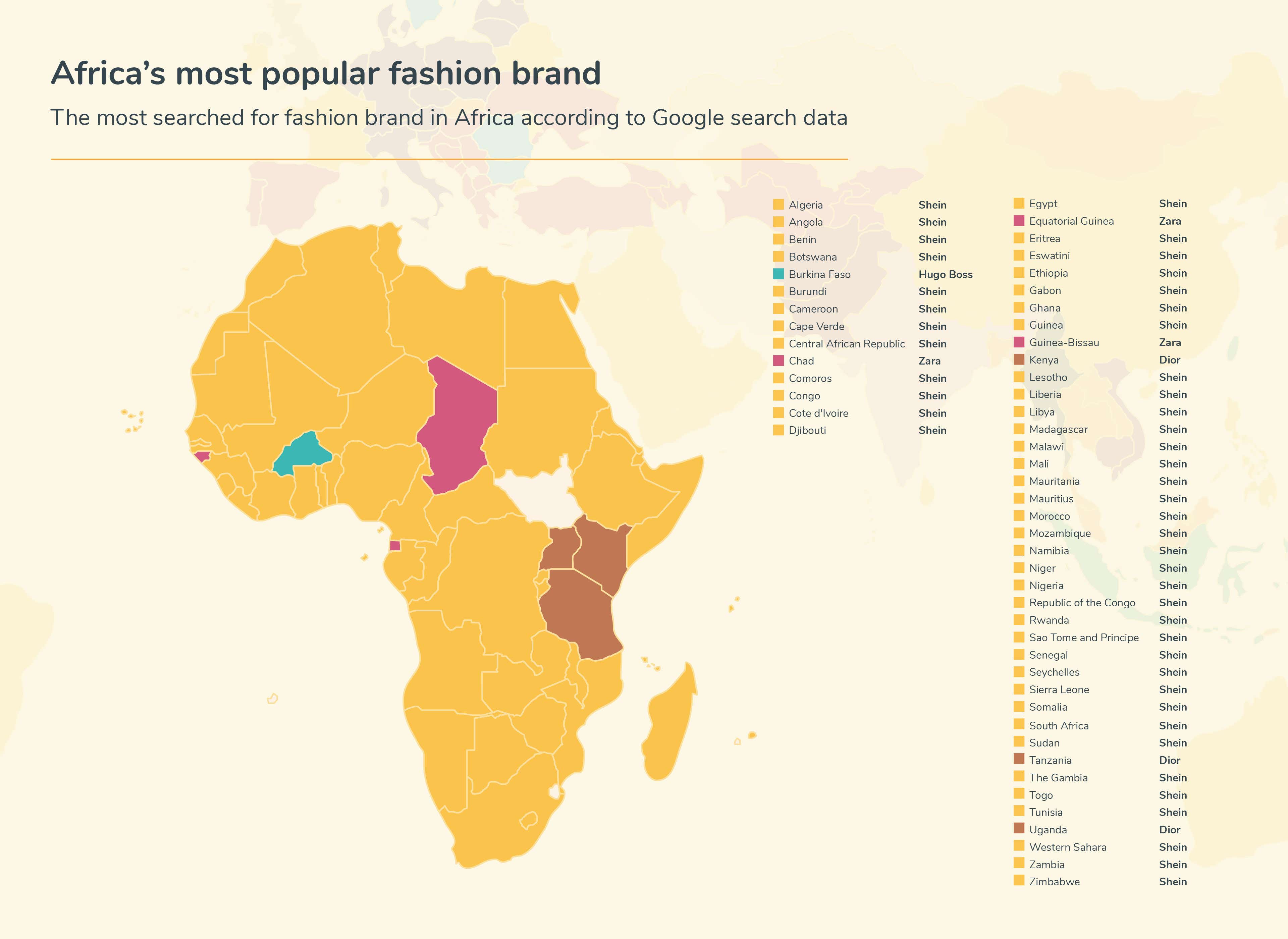 The most popular fashion brands around the world money.co.uk