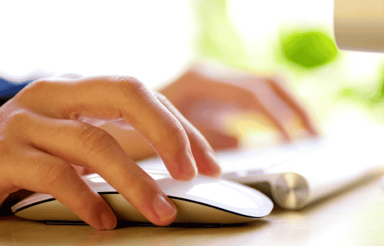 hands on keyboard