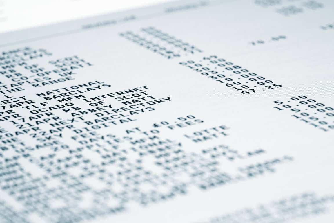 bank statement
