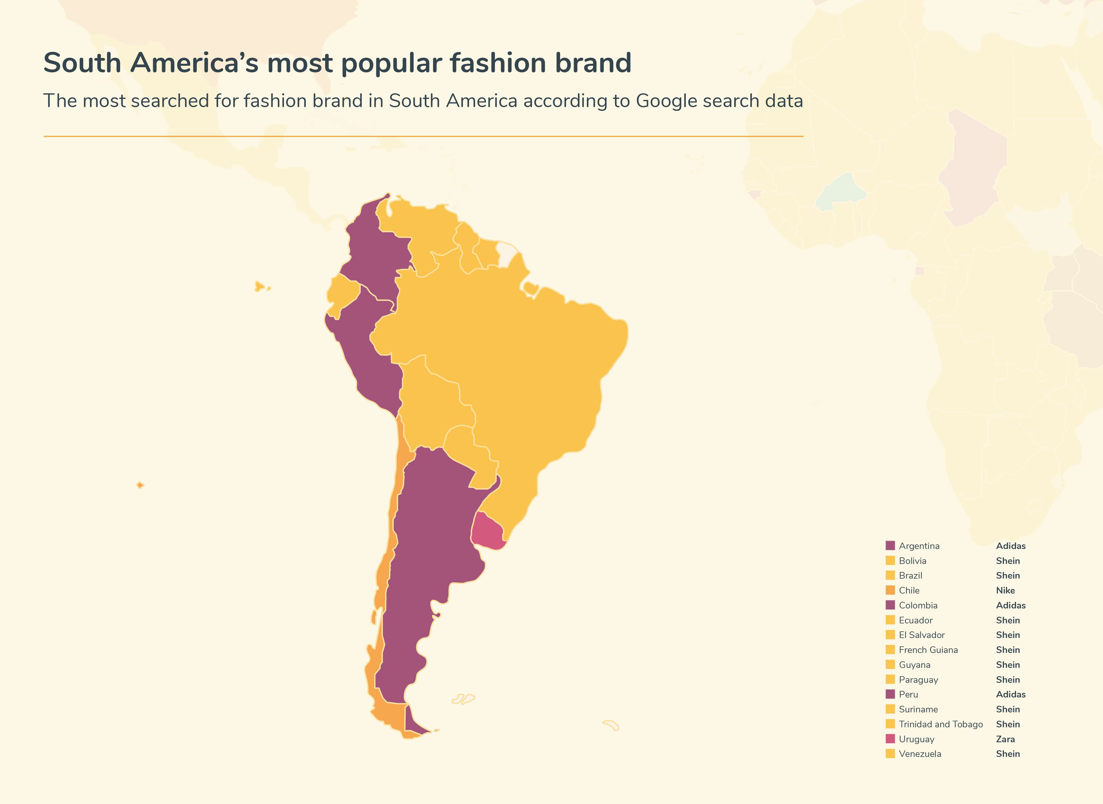 The most popular fashion brands around the world money.co.uk