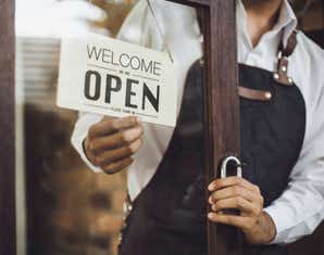 Open shop sign
