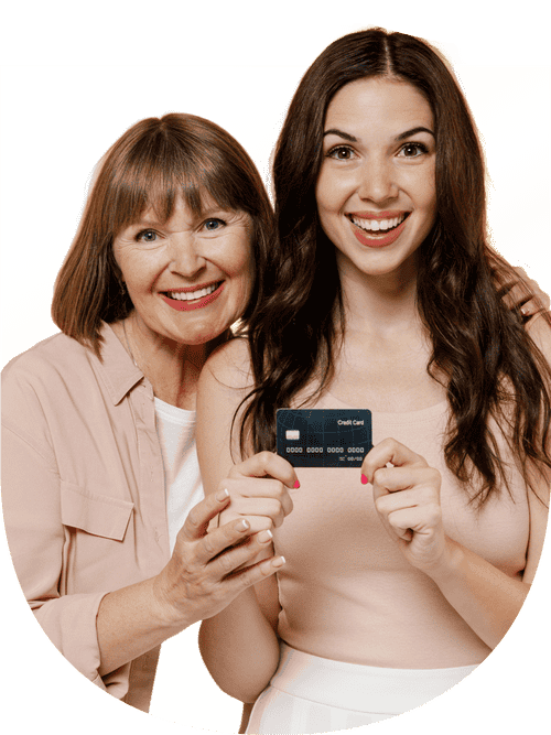 Money transfer credit card image