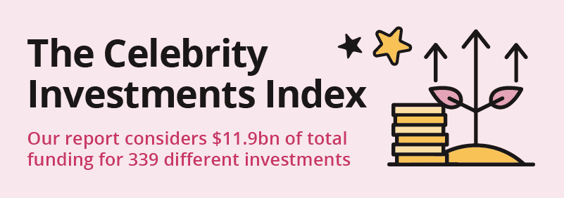 A graphic which reads The Celebrity Investments Index.